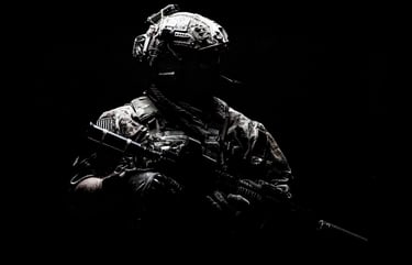 Tactical guy wearing a tactical watch strap made for military, first responders and civilians.