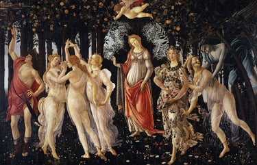 Primavera, by Sandro Botticelli - late 1470s or early 1480s