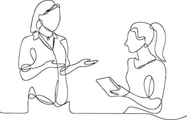 two ladies having a spiritual conversation