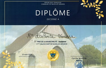 3e prix du salon des arts de Nazelles Négron