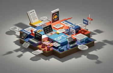 a small business center with a variety of different types of information