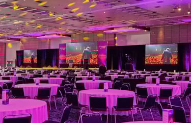 se rento equipo audiovisual, como pantalla led, audio lineal, iluminación