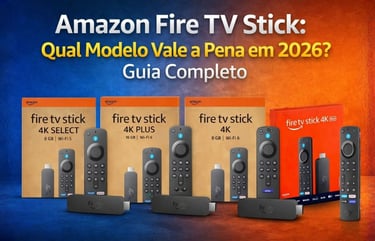 Comparison of Amazon Fire TV Stick 4K models including Select, Plus, and Max versions with remotes.