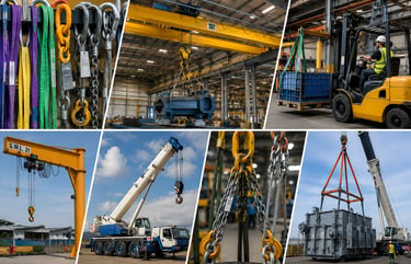 Picture of cranes, lifting and rigging equipment