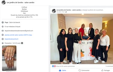 capture ecran page facebook
