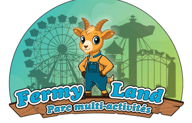 Nouveau logo Fermyland parc attractions en auvergne
