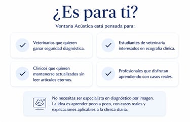 Newsletter de ecografía veterinaria para veterinarios y estudiantes