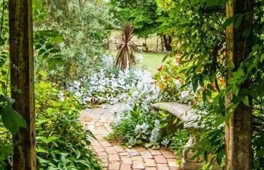 Une allée de jardin 