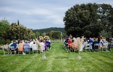 décoration et animation de la cérémonie laïque de mariage en Provence