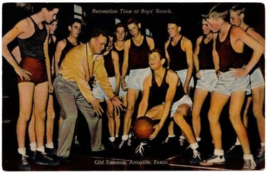 Vintage Boys Basketball Photography and Camp Texas