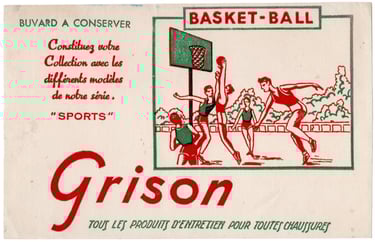 Vintage French Ink Blotter Sports Sportif Sportive