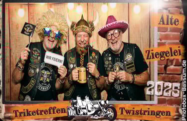 Das Drucklayout von 2025 - Fotobox beim Trikerclub