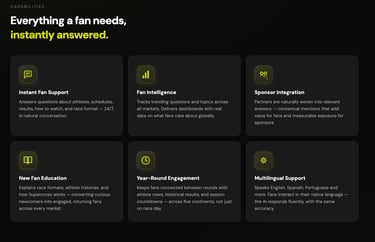 AI fan companion features fan support intelligence and sponsor integration