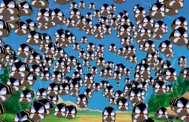 Trail Mix-up's Polygon Swarm