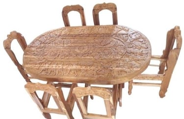 Rectangular Teak Dining Table – Modern Solid Wood Dining Furniture