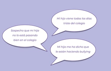 Sospecho que mi hija no lo está pasando bien en el colegio