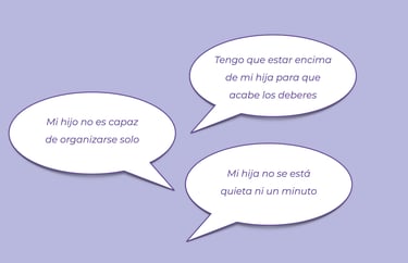 Mi hijo no es capaz de organizarse solo