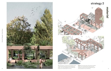 The image displays a page extracted from the 8 strategies for circular design publication.