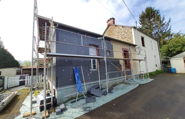 Réalisation d'une isolation technique par l'extérieur , Ille et Vilaine, ALM