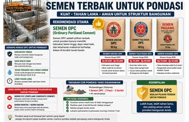 semen terbaik untuk pondasi