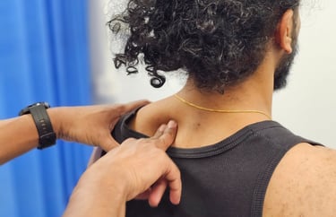 Hands-on physiotherapy manual therapy treatment at Physora Physio in Neath