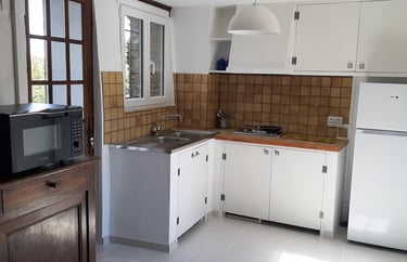 Cuisine equipée du gîte la Petite Corse à Rosis en Haut-Languedoc dans l'Hérault