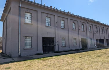 the main building where the prisoner were held at the Nazi Concentration camp in Nis Serbia