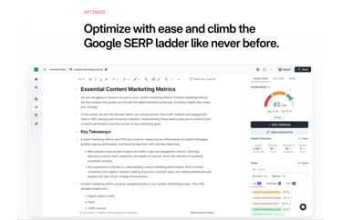 Image screen of surfer seo optimization