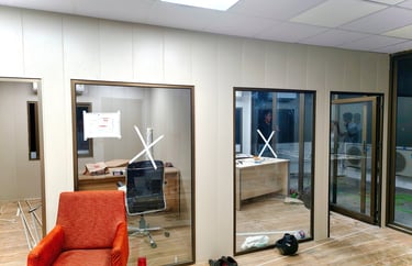 pvc panel installed image in office