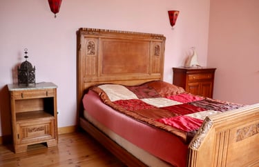 Gîte de Lamartinerye - Chambre rouge