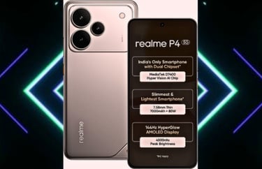Realme P4 5G Thin Phone with 7000mAh Battery and 144Hz Refresh Rate