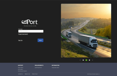 Updated Sign in Page for CassPort