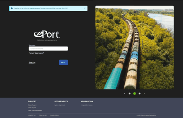 CassPort with Maintenance message