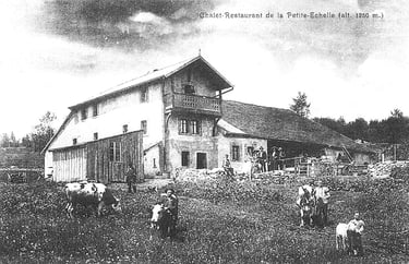 la petite échelle, en 1800, photo d'archive