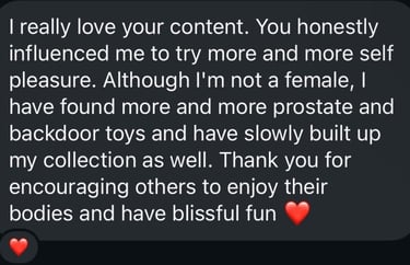 Client feedback male toys