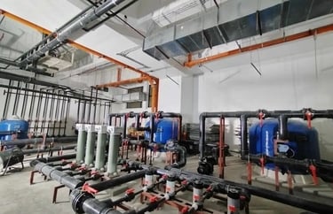 pemasangan pompa dan filterasi kolam renang