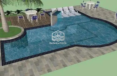 contoh desain kolam renang 3D