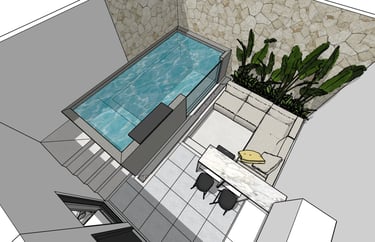contoh desain kolam renang 3D