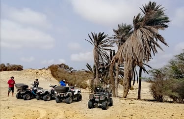 Aluguer de moto4 na ilha do Maio Cabo Verde com Big Game Maio