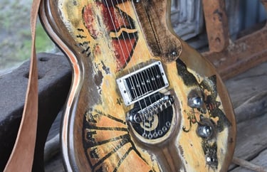 Tumbleweed "Sailor Jerry Meg." Workhorse guitar.