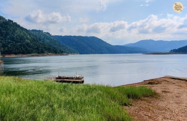 Umiam Lake, Shillong - where still waters mirror the skies of Meghalaya.