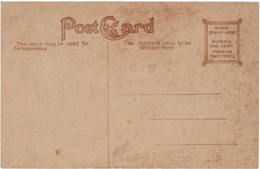 Circa 1910 Carlisle Indian School Vintage Basketball Original Postcard Jim Thorpe (back)