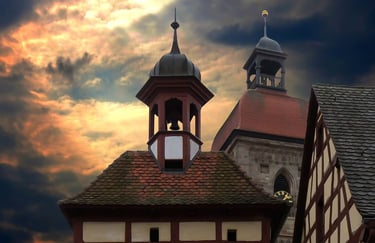 a clock tower with a clock on top of it