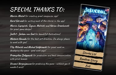 Special Thanks: Marcin Musiał, Karol Górniak, Marcin Łączyński, Szymon Maliński, Adrian Orzechowski