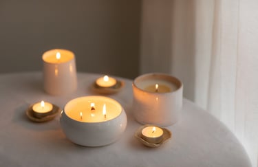 Customized scented candles with  and 3 wick