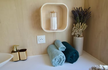 Serviettes incluses Tiny-house Saignon (Luberon)