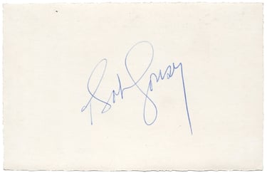 1962 Tournee Bob Cousy Gilette Signed Basketball Card (Rare) back