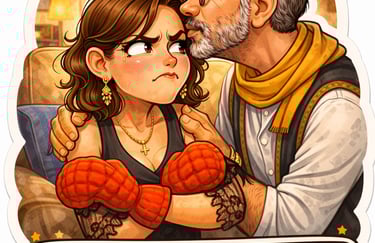 illustration du bisou mais trop près ....