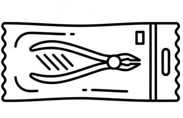 Un alicate en su bolsa higiénica cuando llamas al podólogo