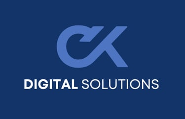 a blue and white logo with the letter cx